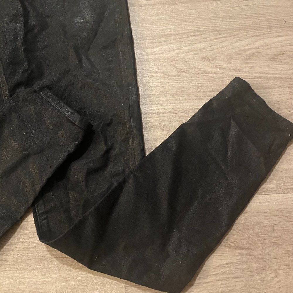 Yummie By Heather Thomson Womens Black Velveteen Mid Rise Skinny Jeans Size 28 - Picture 4 of 10